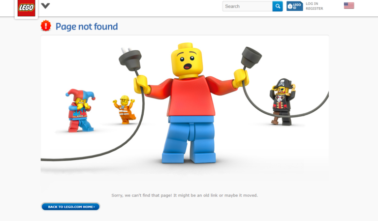 Errore 404 Lego